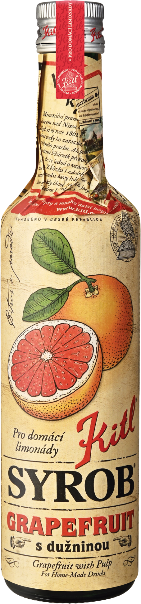 Kitl Syrob Grapefruit so šťavou 500 ml