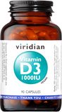 Viridian Vitamin D3 1000iu 90 kapsúl