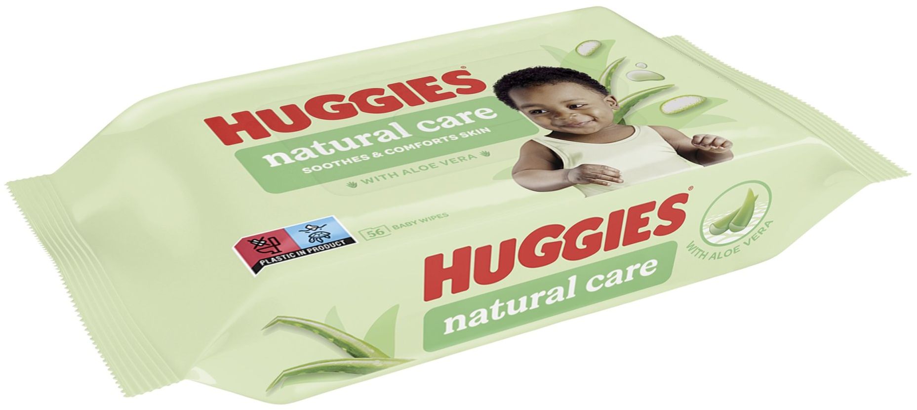 Huggies® Natural Care single vlhčené obrúsky 12 x 56 ks