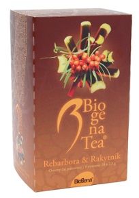 Biogena Tea Rebarbora & Rakytník ovocný čaj 20x2,5 g