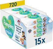 Pampers Harmónia Aqua Detské čistiace obrúsky 720 ks