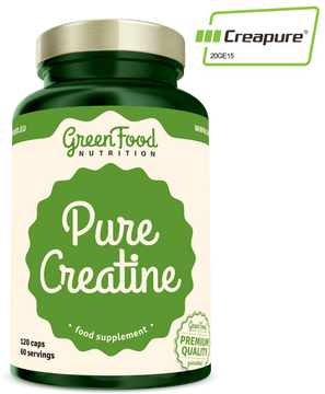 GreenFood Nutrition Pure Creatine Creapure 120 kapsúl