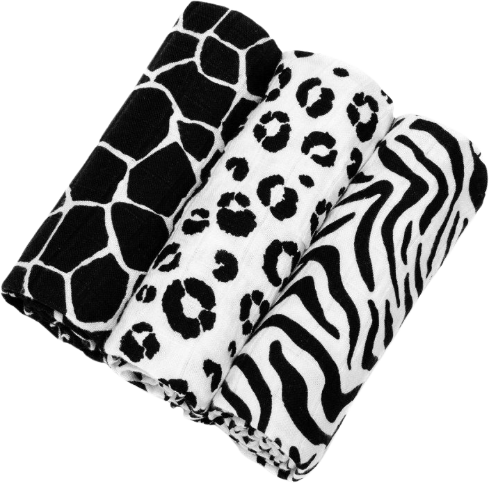 T-Tomi BIO Bambusové plienky Animal skin 3 ks