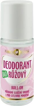 Purity Vision BIO Ružový dezodorant roll-on 50 ml