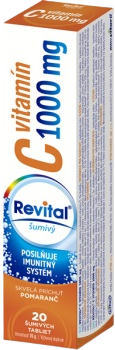 Revital Vitamín C 1000 mg s príchuťou pomaranč 20 šumivých tabliet