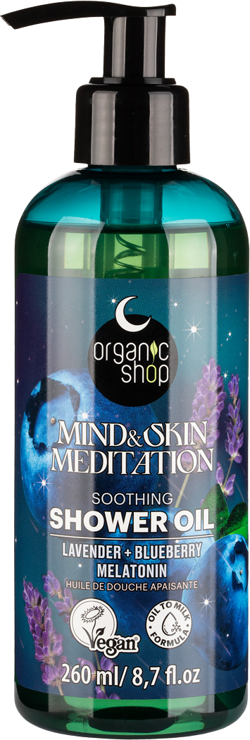 Organic Shop Sleeping Upokojujúci sprchový olej Mind&Skin Meditation 260 ml