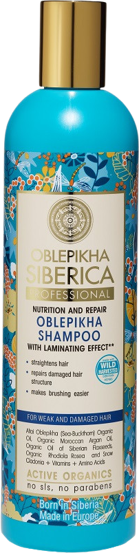 Natura Siberica Rakytníkový šampón pre slabé a poškodené vlasy 400 ml