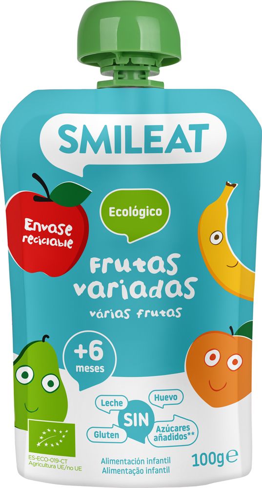 Smileat Organic vrecko s rozmanitým ovocím 100 g