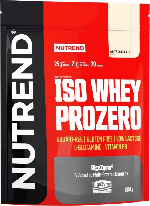 Nutrend Iso Whey Prozero biela čokoláda 500 g