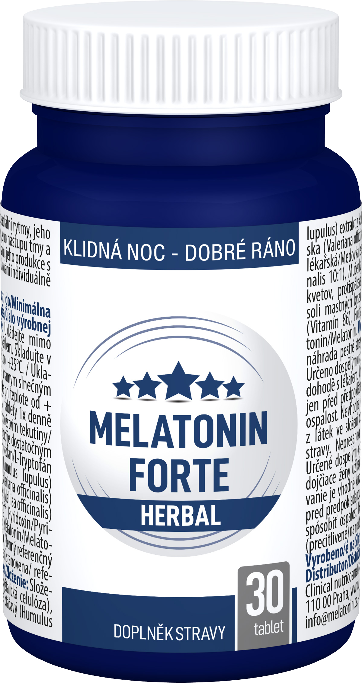 Clinical Nutricosmetics Melatonín Herbal 30 tabliet