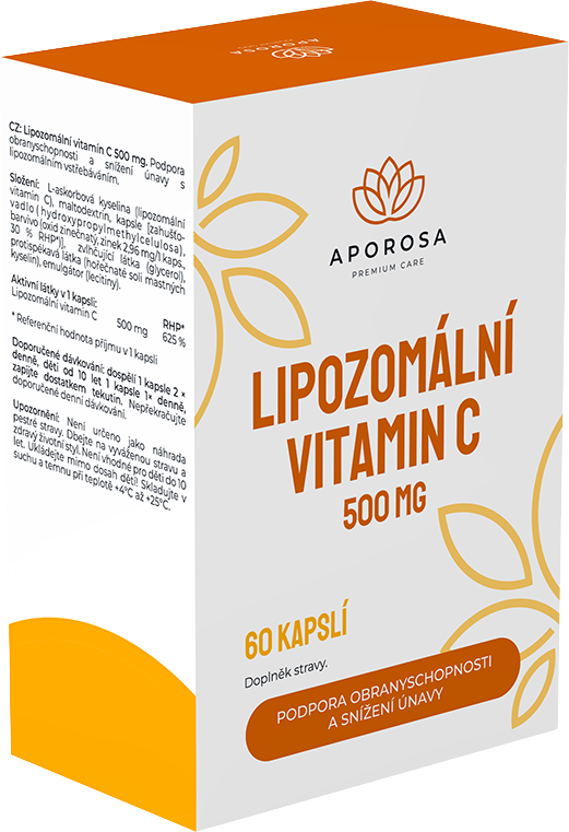 Aporosa Lipozomálny vitamín C 500 mg 60 tvrdých kapsúl