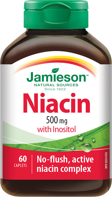 Jamieson Niacín 500 mg s inozitolom 60 tabliet