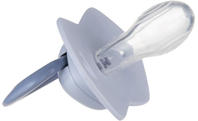 Canpol babies Cumlík silikónový symetrický Light touch GOLD 6-18m modrý 2 ks