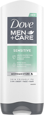 Dove Men Sensitive Sprchový gél 400 ml