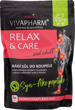 VivaPharm Soľ do kúpeľa Relax and care 1000 g