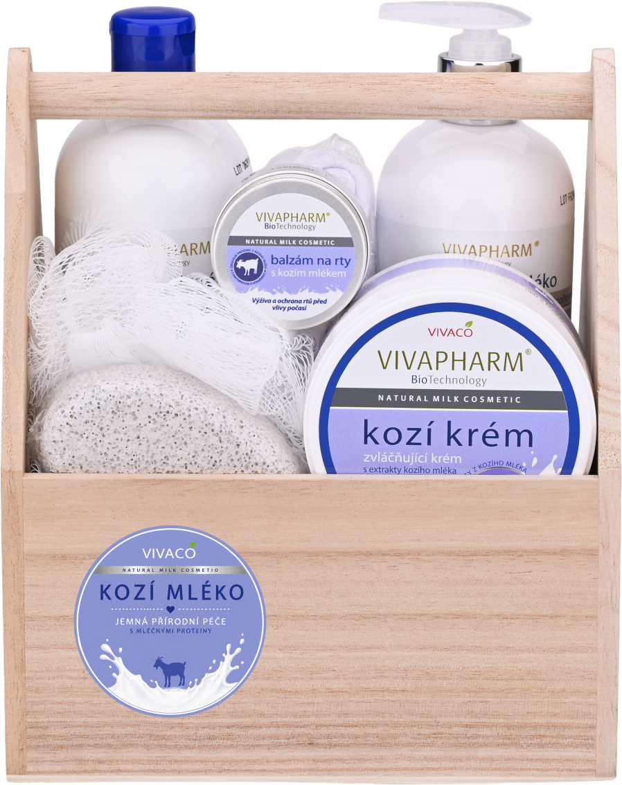 Vivaco Darčeková kazeta kozmetiky s kozím mliekom