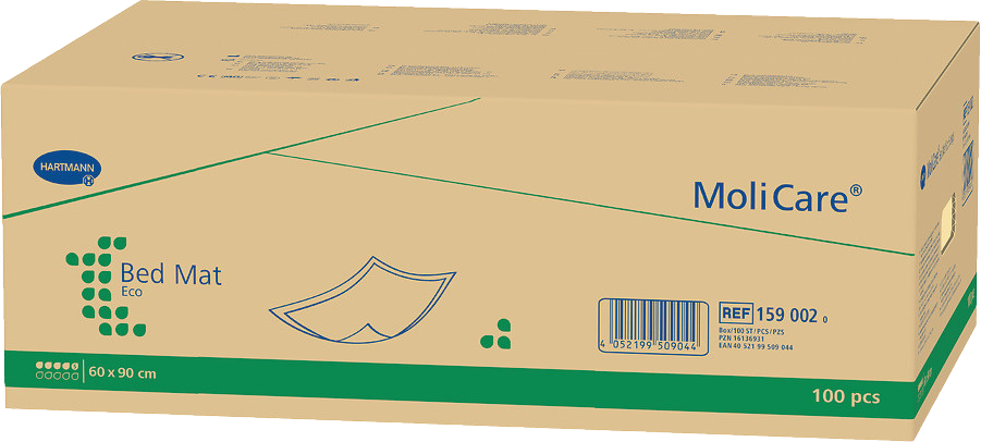 Molicare Bed Mat Eco 5 kvapiek Absorpčné podložky 60 x 90 cm 100 ks