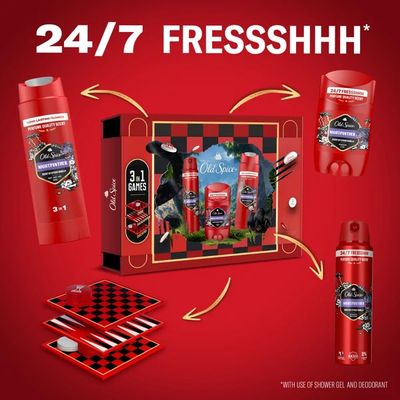 Old Spice Xmass sada Night Panther deodoranty a sprchový gel