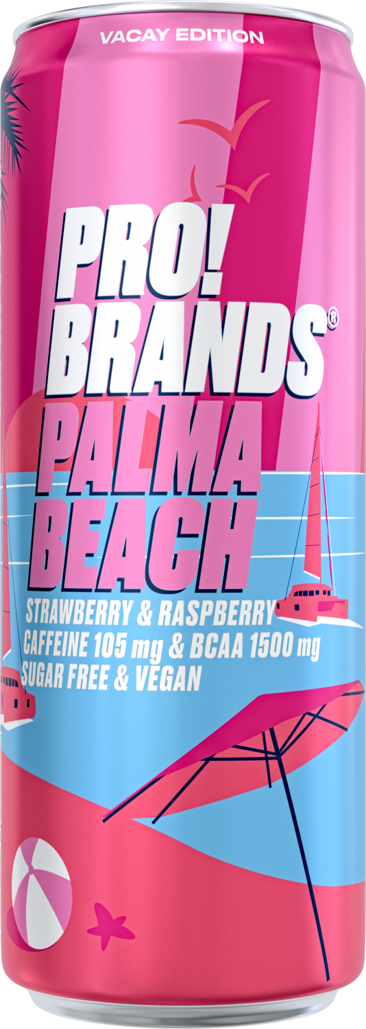 Proibrands BCAA Drink PALMA BEACH jahoda/malina 330 ml