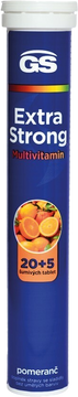 GS Extra Strong multivitamin s minerály 25 šumivých tablet