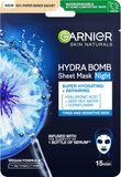 Garnier Nočná regeneračná textilná maska Skin Naturals 28 g