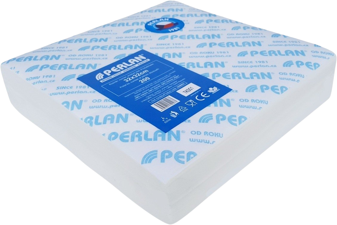Perlan obrúsky 32 x 32 cm, 200 ks