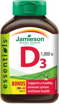 Jamieson Vitamín D3 1000IU 240 tabliet