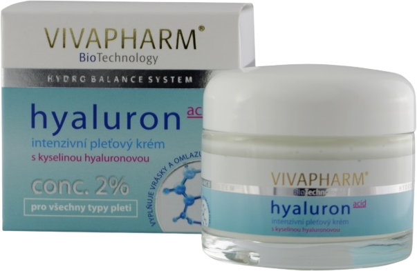 VivaPharm Intenzívny pleťový krém s kyselinou hyaluronovou 50 ml