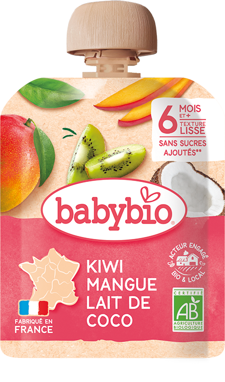 Babybio Vrecúško kiwi mango kokos 90 g