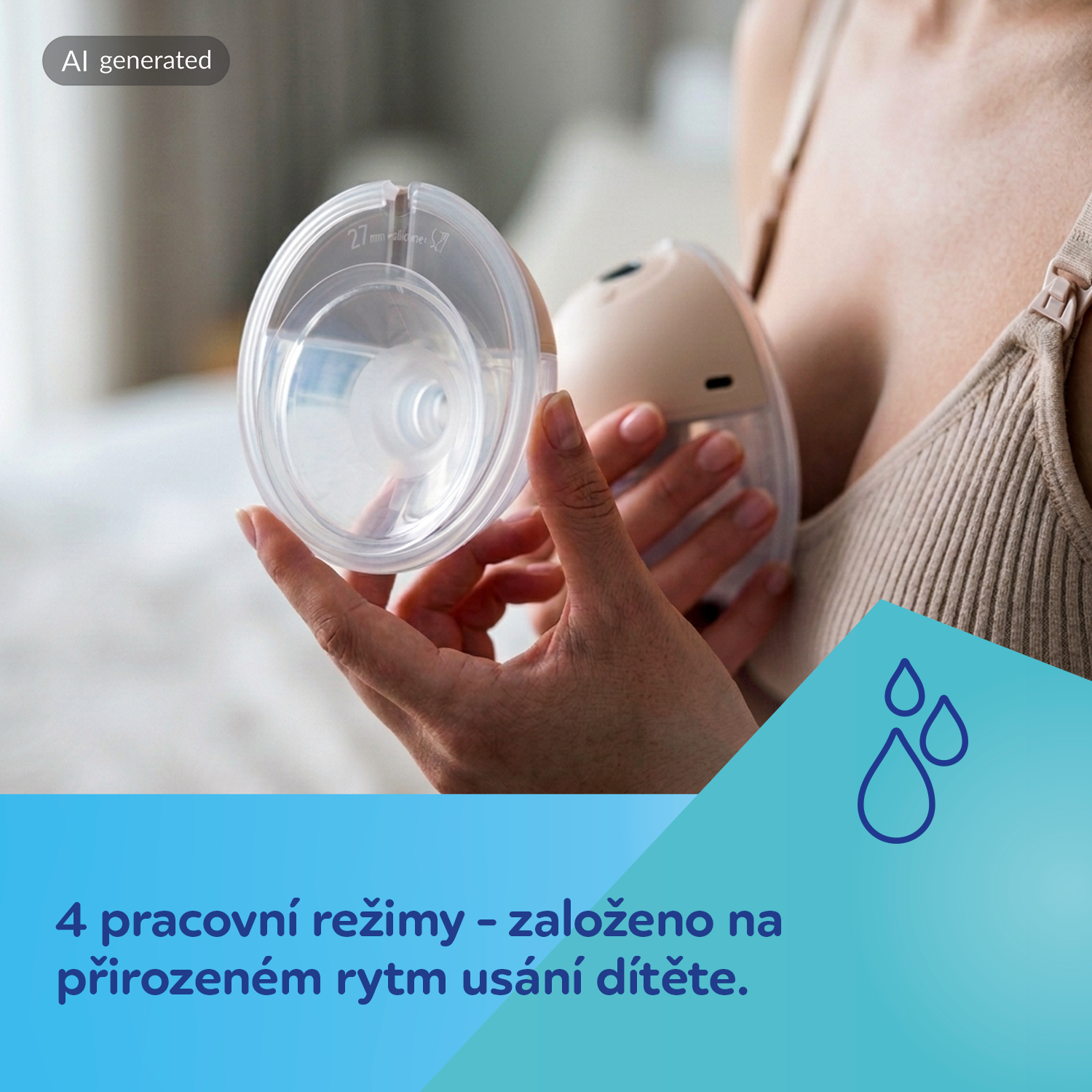 Canpol babies Elektrická odsávačka materského mlieka do podprsenky Hands-Free 2.0 150 ml