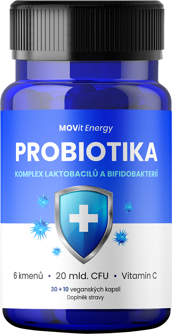 MOVit Energy Probiotiká - komplex laktobacilov a bifidobaktérií 40 kapsúl