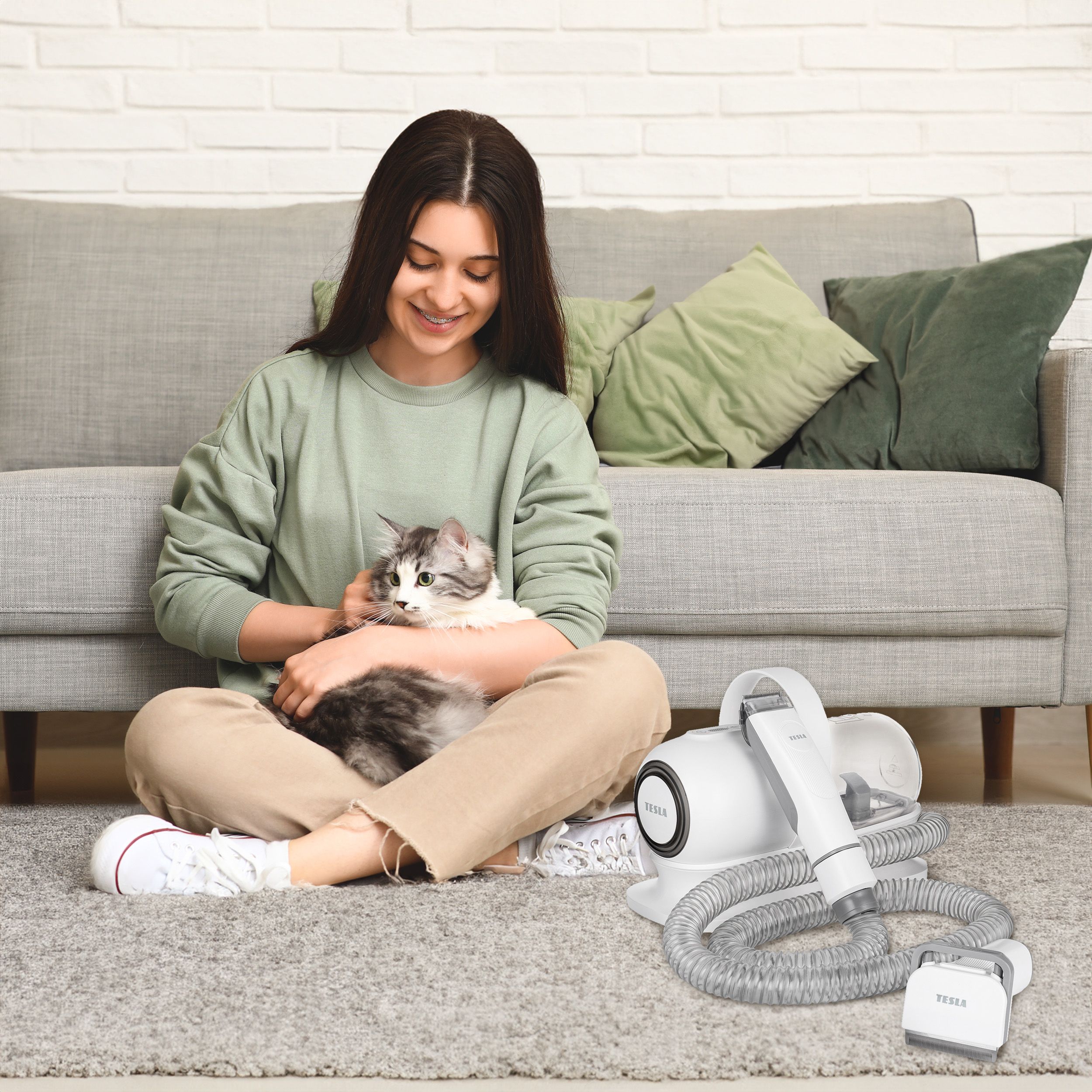 Tesla PetCare Station TQ500 Pro - sada na starostlivosť o srsť domácich miláčikov