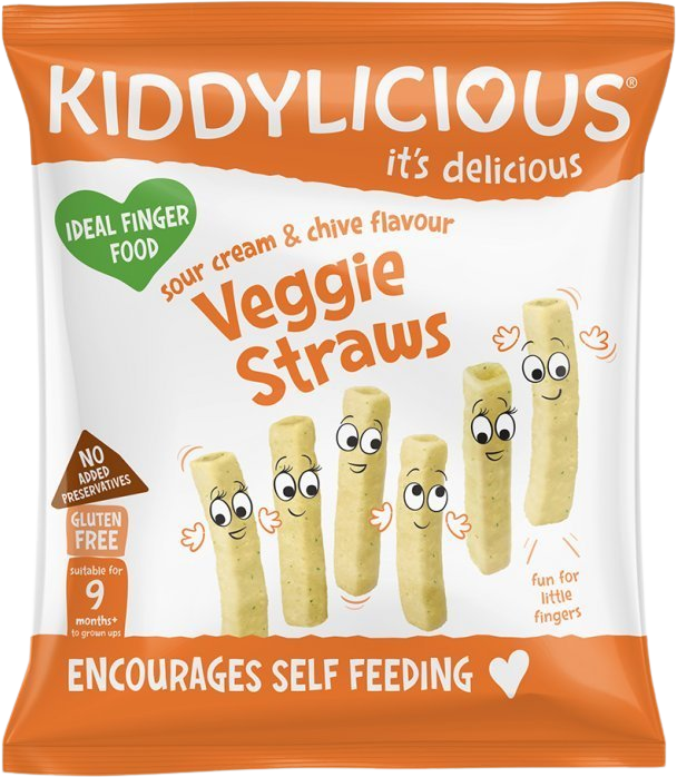 Kiddylicious Zeleninové tyčinky s príchuťou kyslej smotany a pažítky 12 g