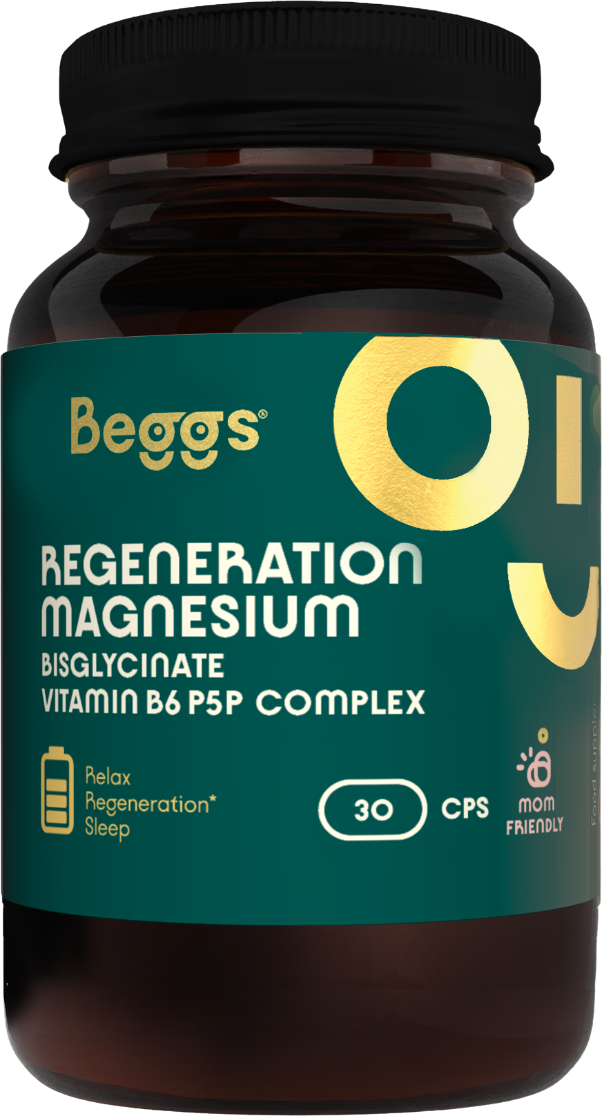 Beggs Beggs Magnesium Bisglycinate + P5P Complex 30 kapsúl