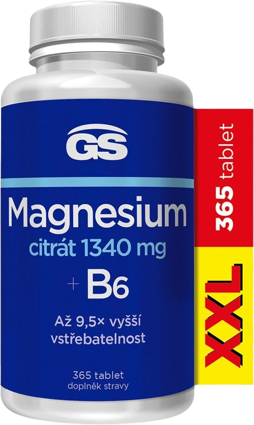 GS Magnesium citrát 1340 mg B6 567 g