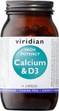 Viridian High Potency Calcium & D3 (Vápník s vitamínom D3) 90 kapsúl