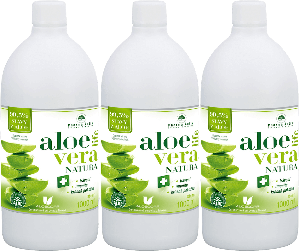 Pharma Activ AloeVeraLife NATURA 2+1 ZADARMO, 3 x 1000 ml