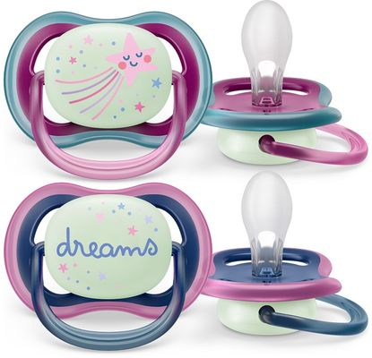 Philips Avent Cumlík Ultra air nočné 6-18m dievča 2 ks