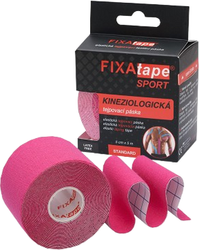 FixAtape SPORT kinesio tejpovacia páska 5cm x 5m ružová