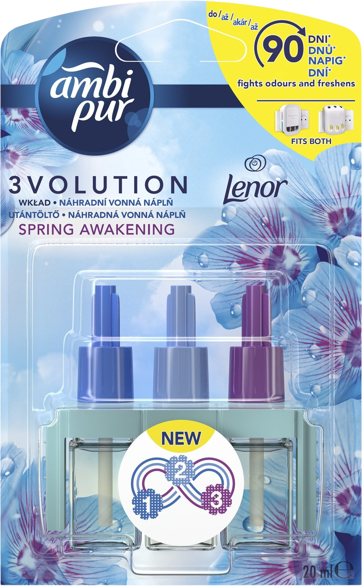 Ambipur 3 Volution Spring Awakening náplň do osviežovača 20 ml
