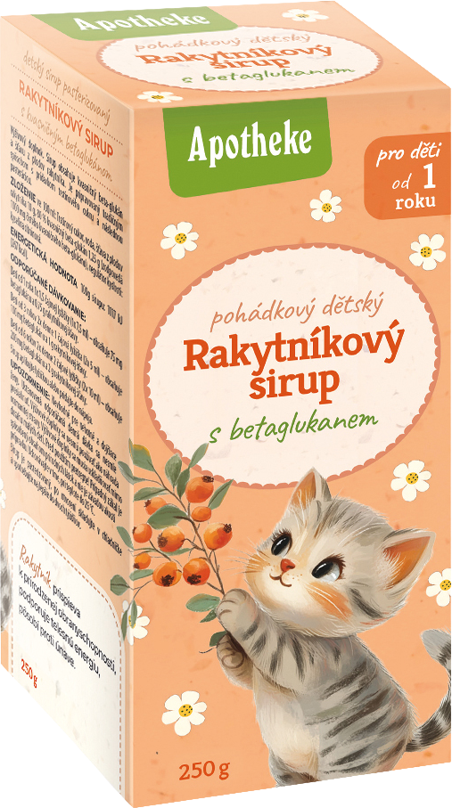 Apotheke Sirup detský Rakytníkový s betaglukánom 250 g