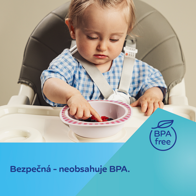 Canpol babies Miska s prísavkou Woodland ružová 300 ml