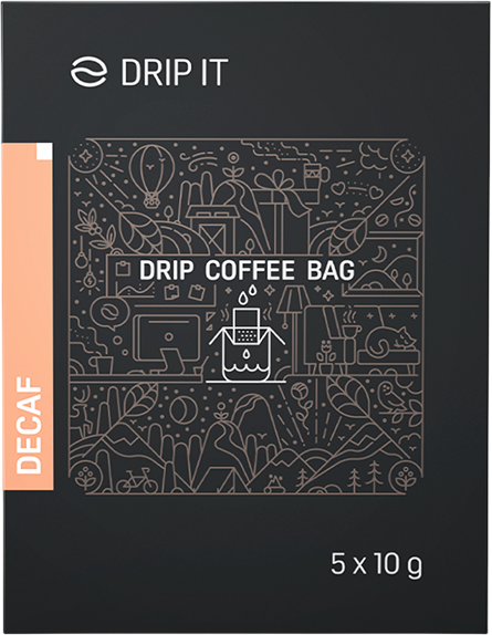 Drip it Káva vo filtri Decaf 5 x 10 g