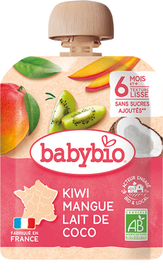 Babybio Vrecúško kiwi mango kokos 90 g