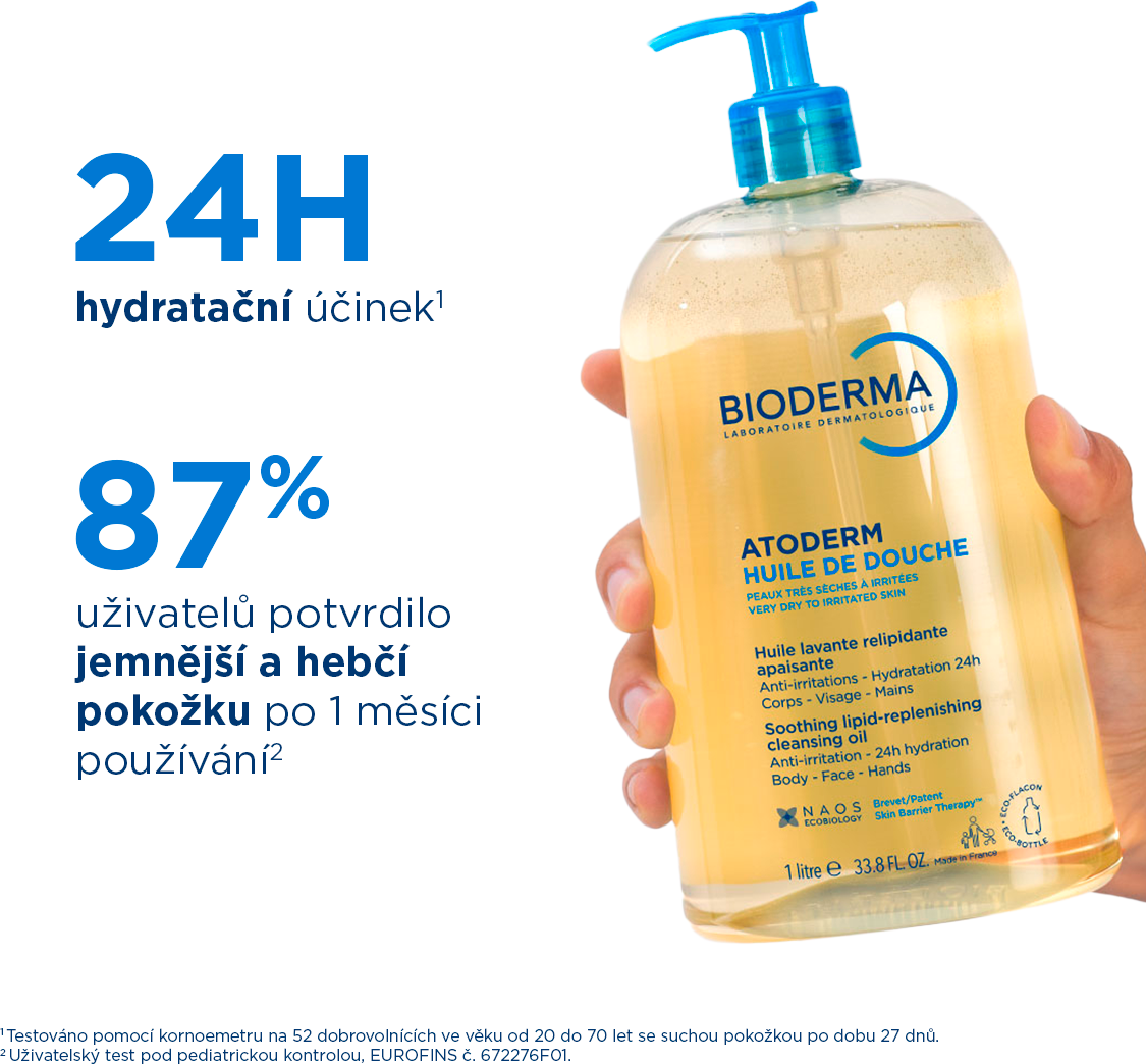 Bioderma Atoderm Sprchový olej pre veľmi suchú až atopickú pokožku 1 l