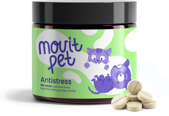 MOVit Energy PET Antistress s príchuťou mäsa 100 tabliet