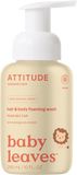 Attitude Detská umývacia pena (2v1) Baby leaves s vôňou hruškovej šťavy 295 ml
