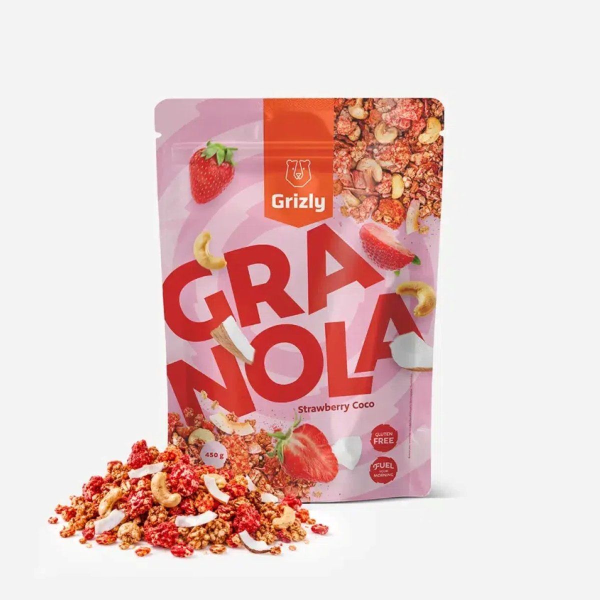 Grizly Granola jahoda-kokos 450 g