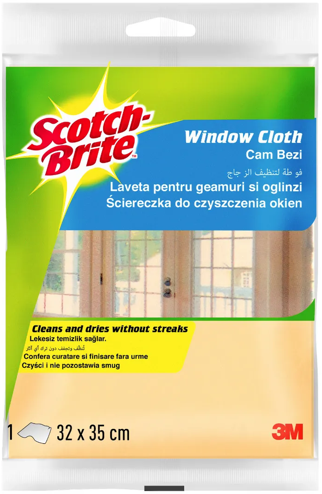 3M Scotch-Brite™ Mikrovláknová utierka na okná a sklo 1 x 32 cm