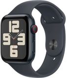 Apple Watch SE (2024) Cellular 40mm Temne atramentový hliník s atramentovým športovým remienkom M/L